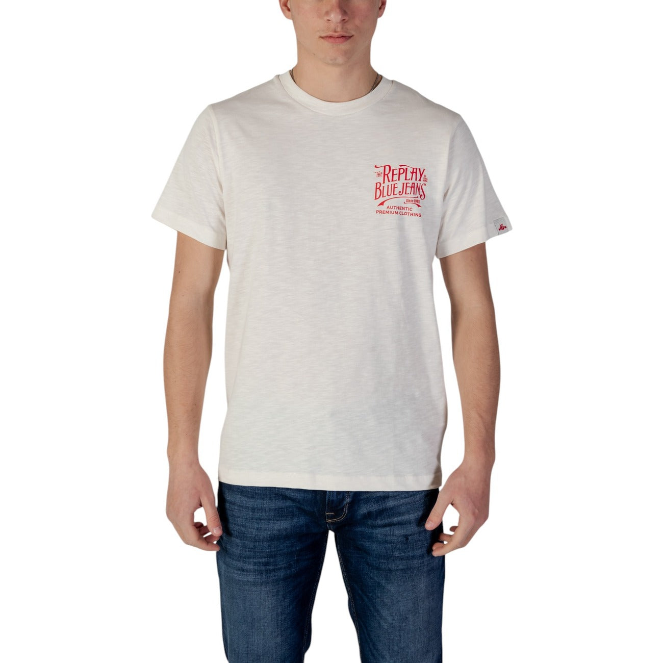 Replay T-shirt Heren Beige