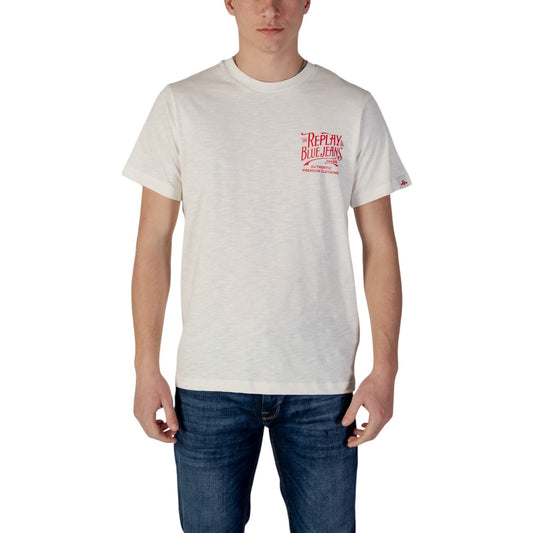 Replay T-shirt Heren Beige