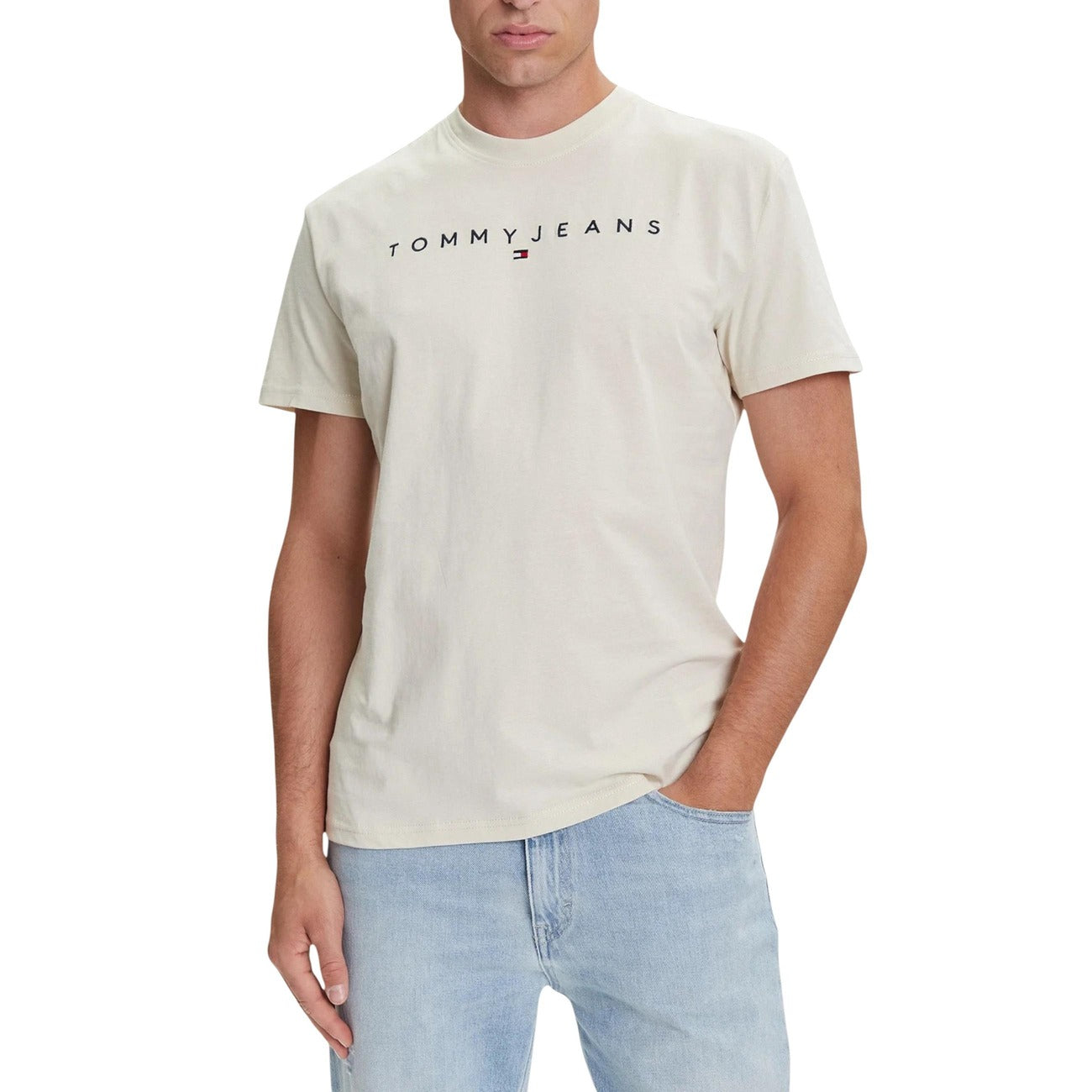 Tommy Hilfiger Jeans T-Shirt Herren Beige #2447150