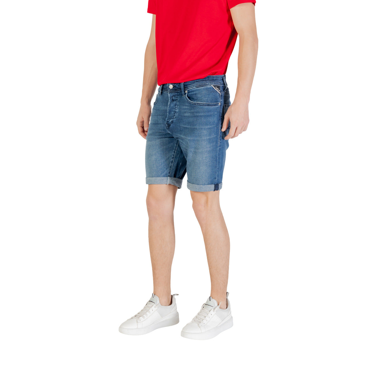 Replay Bermuda Heren Blauw
