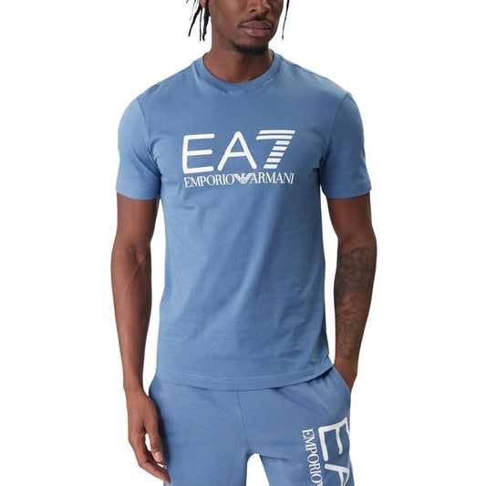 Ea7 T-shirt Men Light Blue
