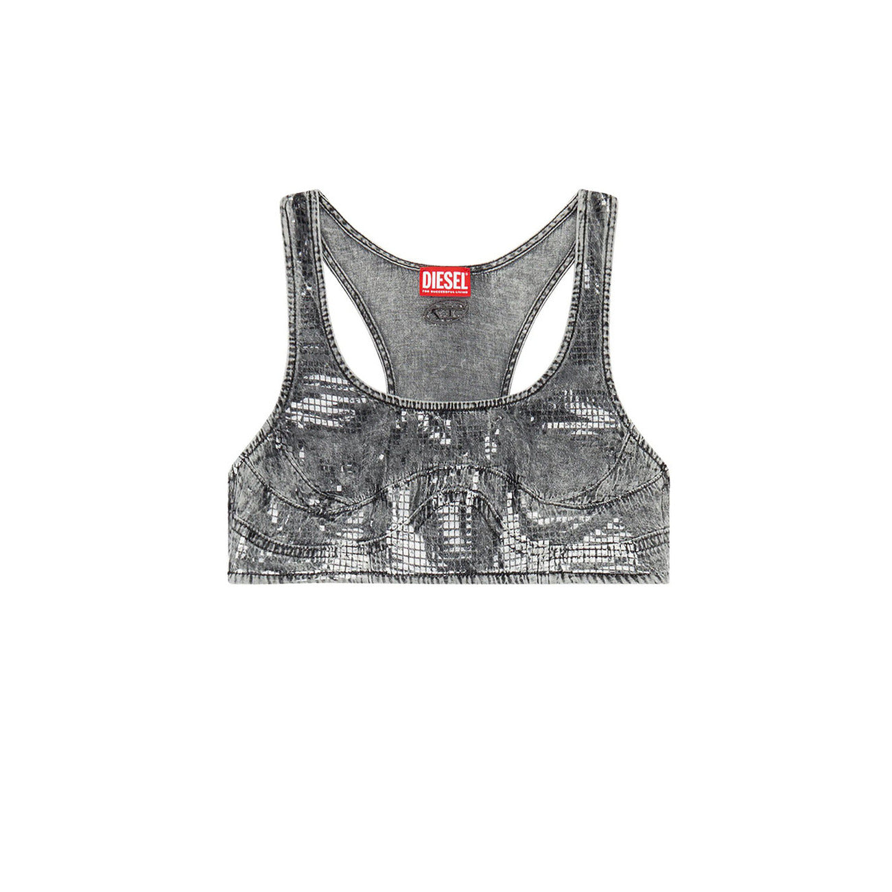Diesel Top Dames Grijs