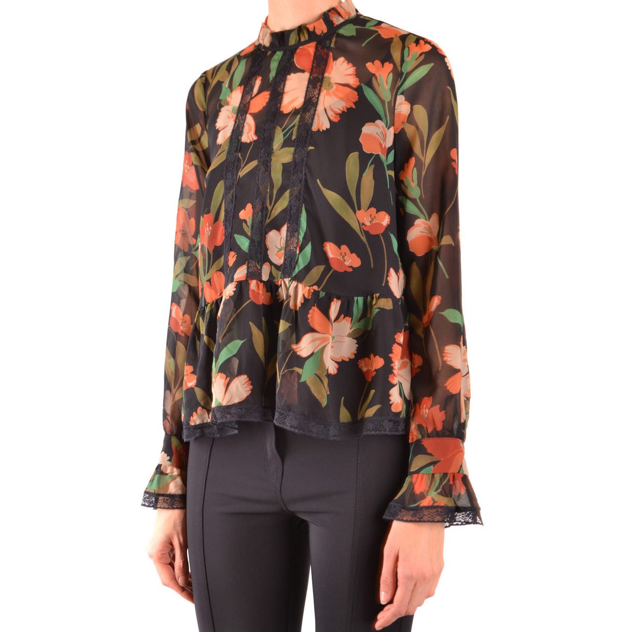 Twinset Bluse Damen Schwarz