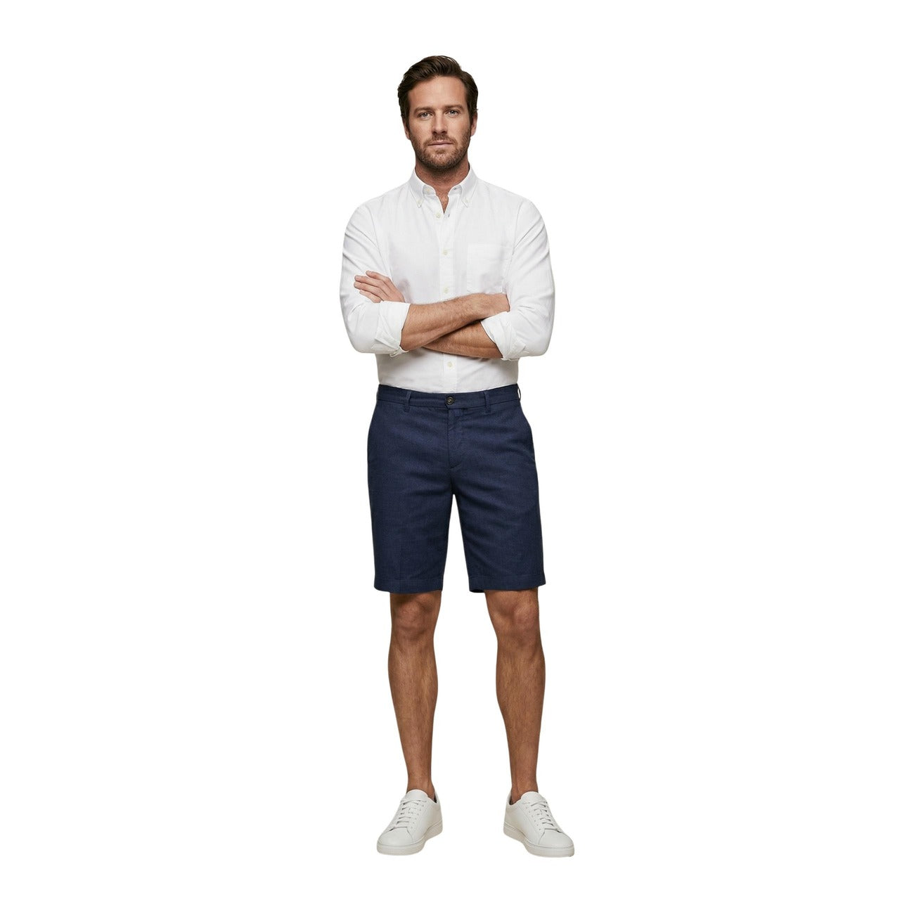 Borghese Bermuda Herren Blau