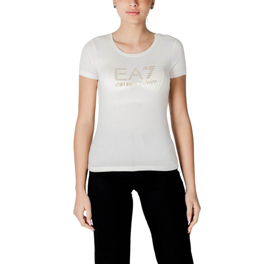 Ea7 T-shirt Dames Wit #2412485