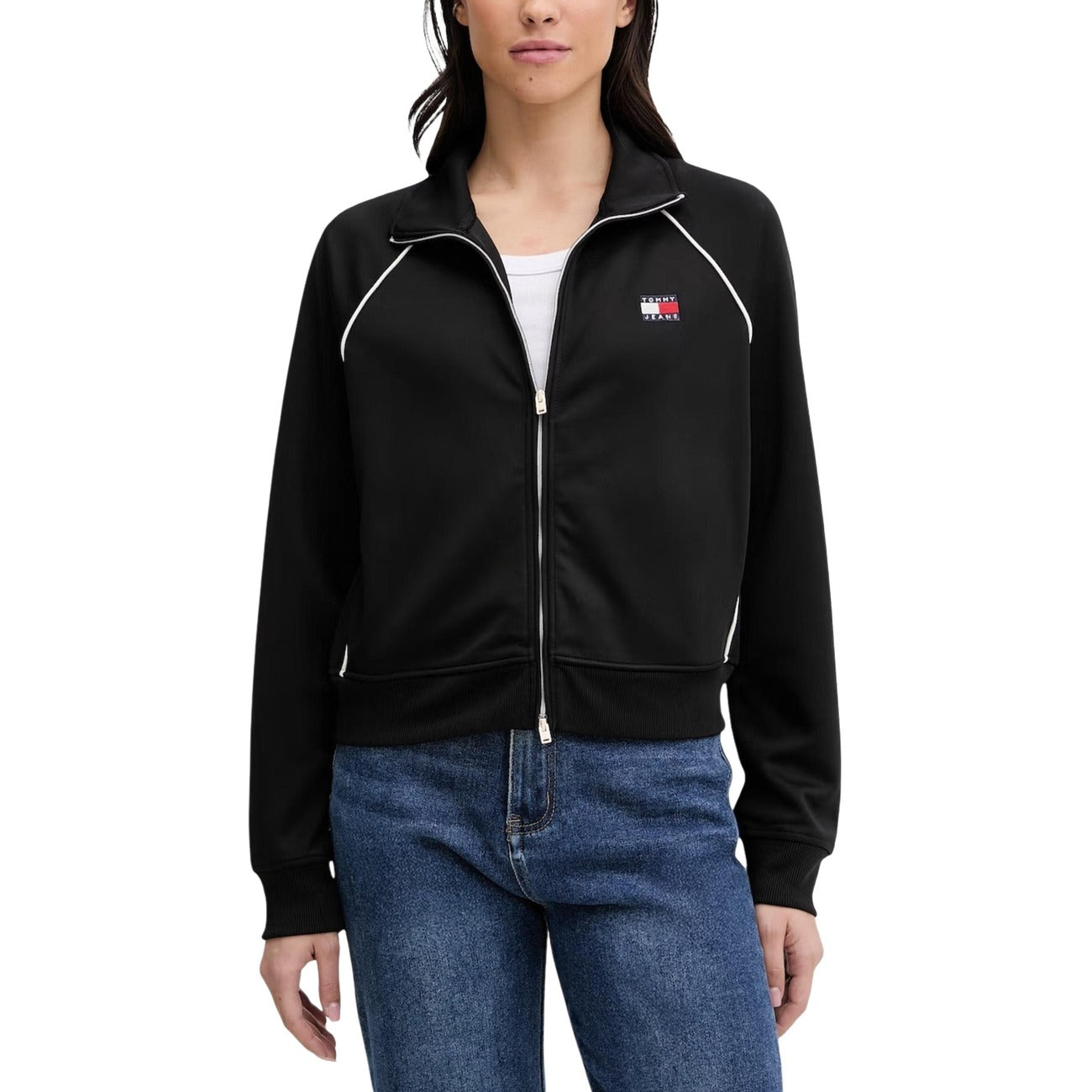 Tommy Hilfiger Jeans Sweatshirt Damen Schwarz