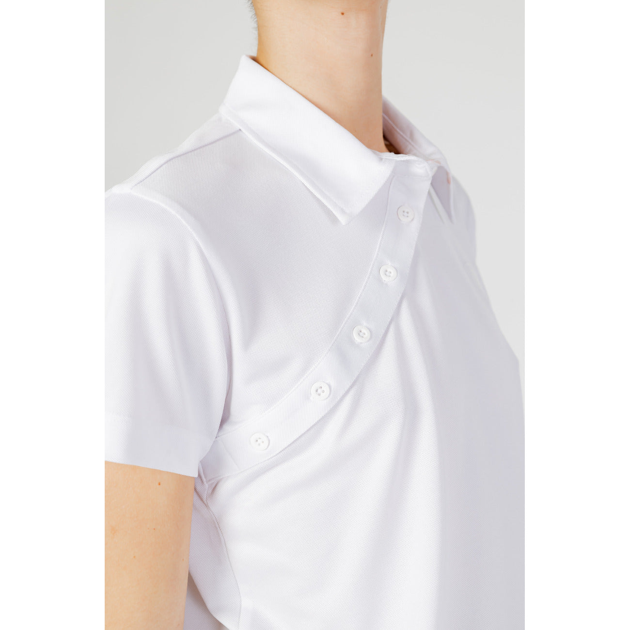 Blauer Polo Top Dames