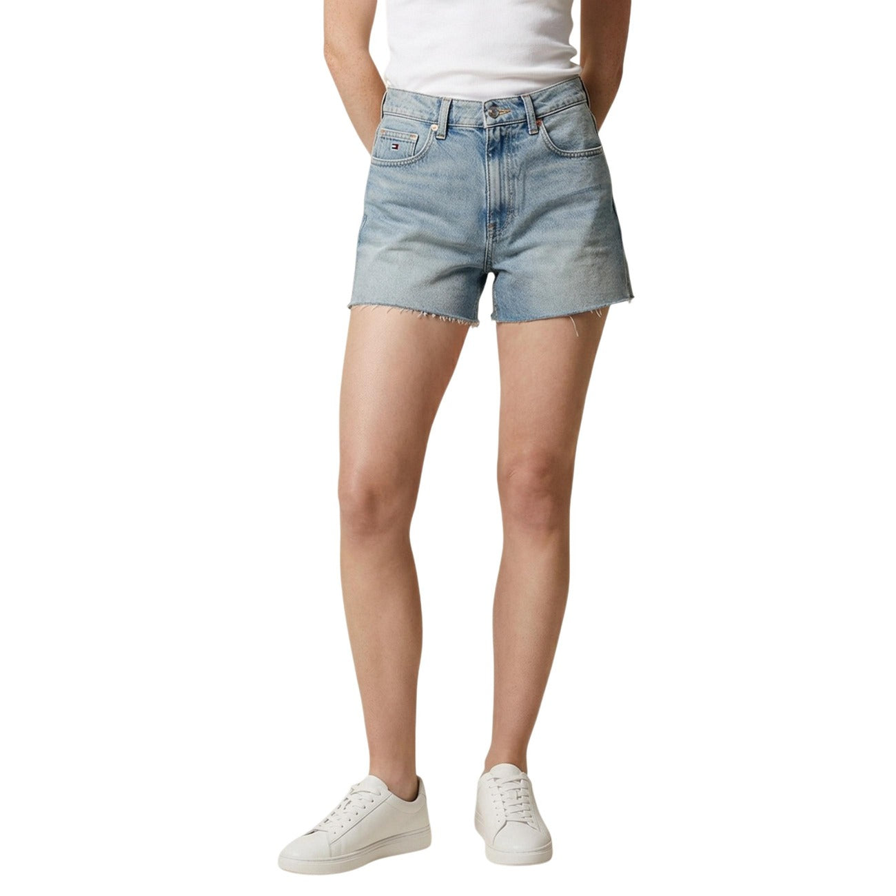 Tommy Hilfiger Jeans Shorts Damen Hellblau