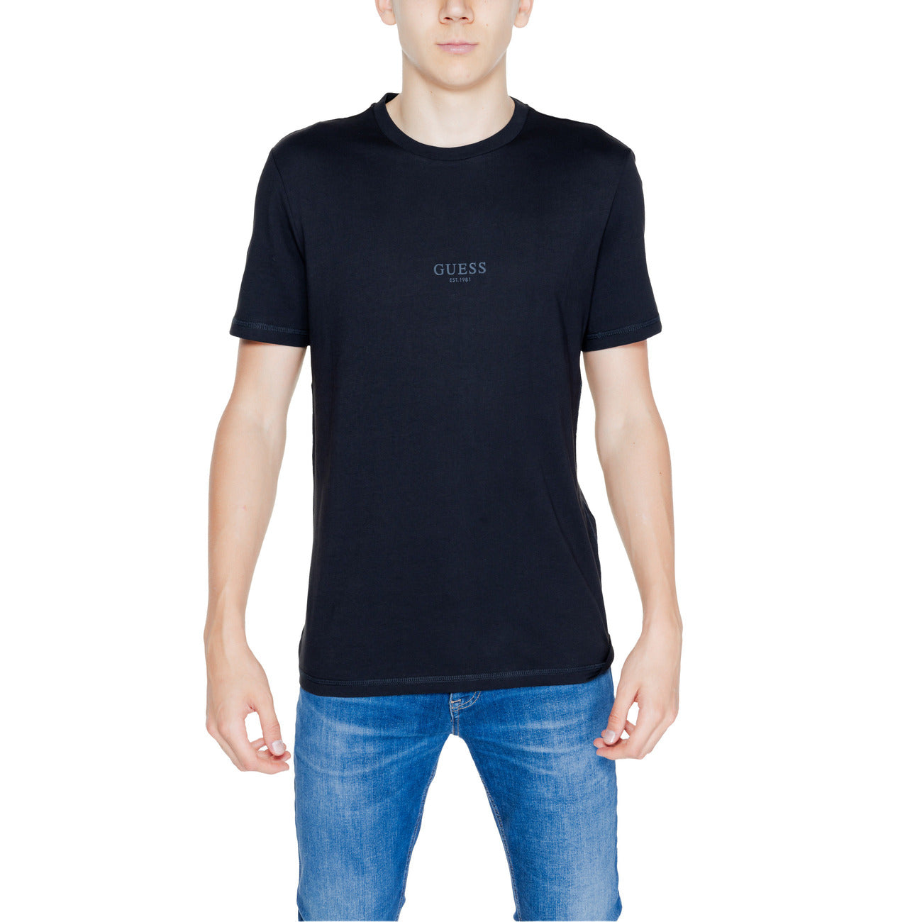 Guess T-shirt Heren Blauw #2292901