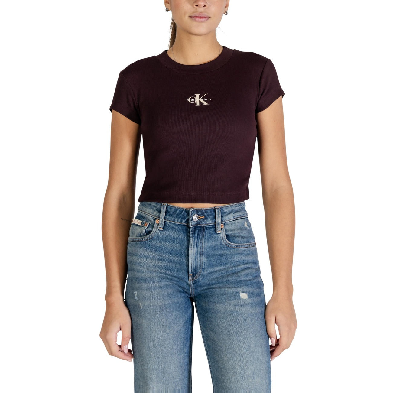 Calvin Klein Jeans T-shirt Women Brown