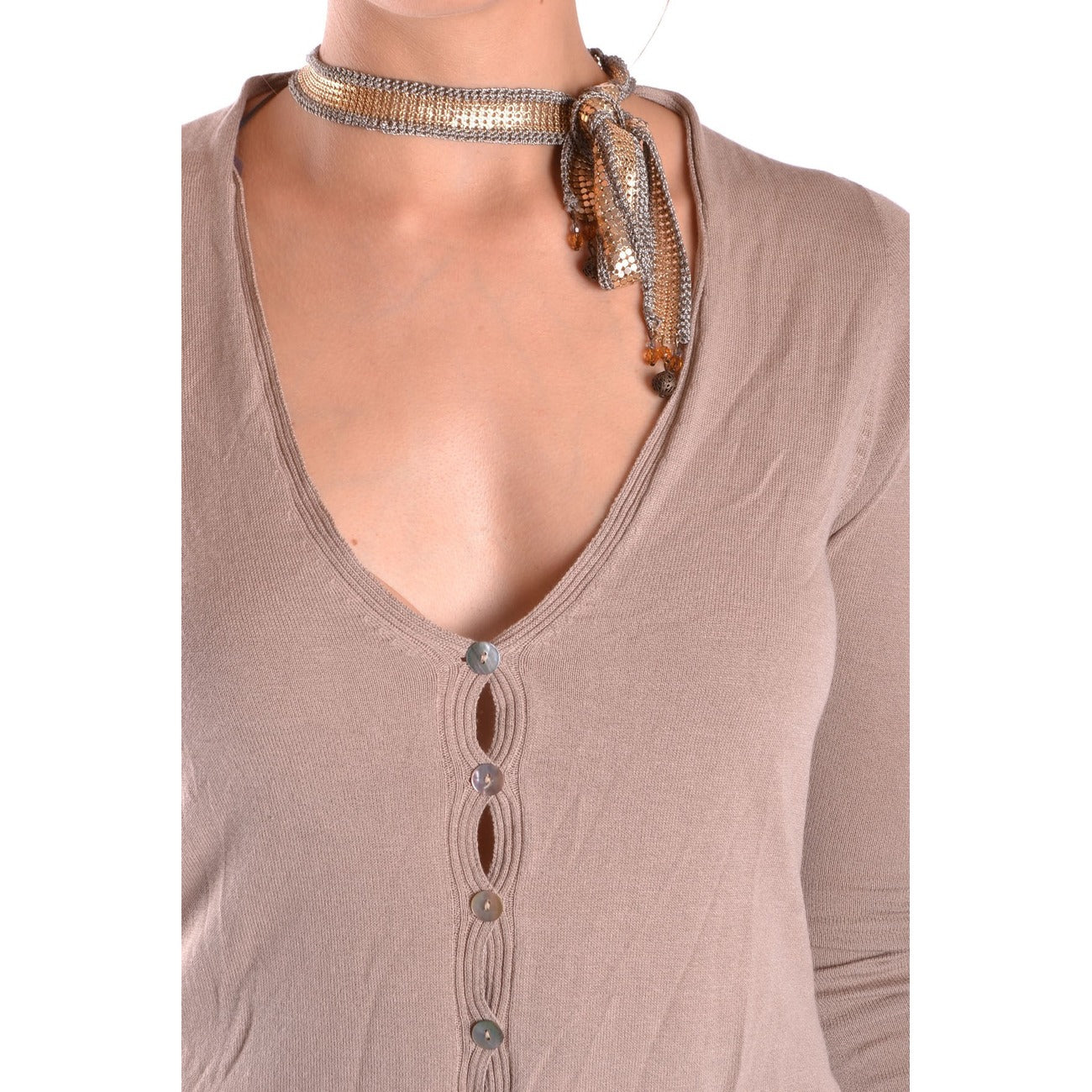 Pinko Cardigan Damen Beige