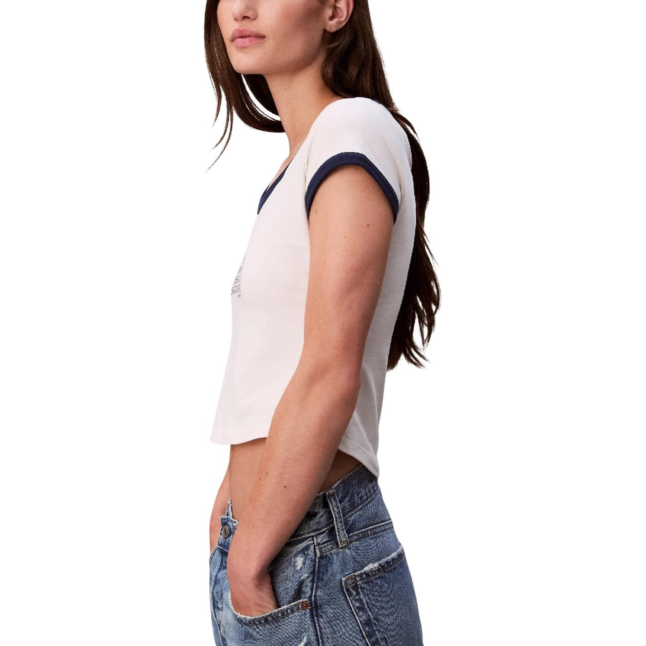 Calvin Klein Jeans T-shirt Dames Wit #2445839