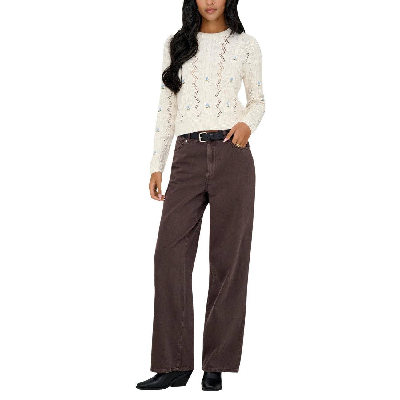 Only Strickmode Damen Weiß #2450156