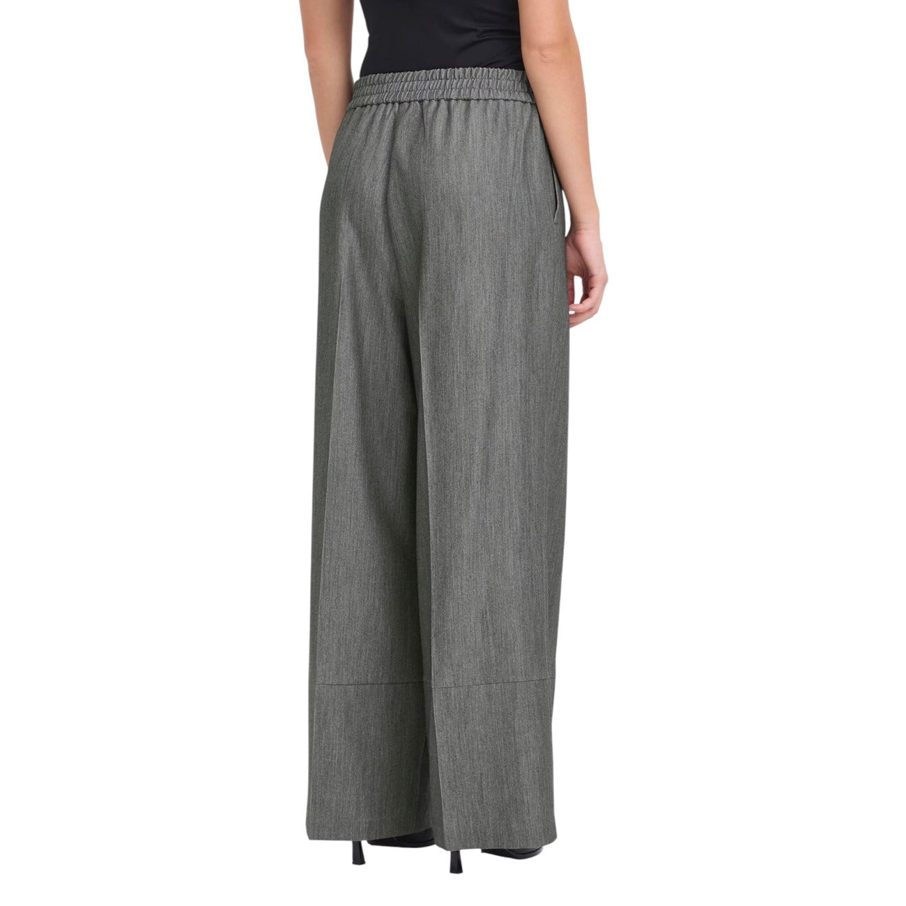 Ichi Trousers Women Grey