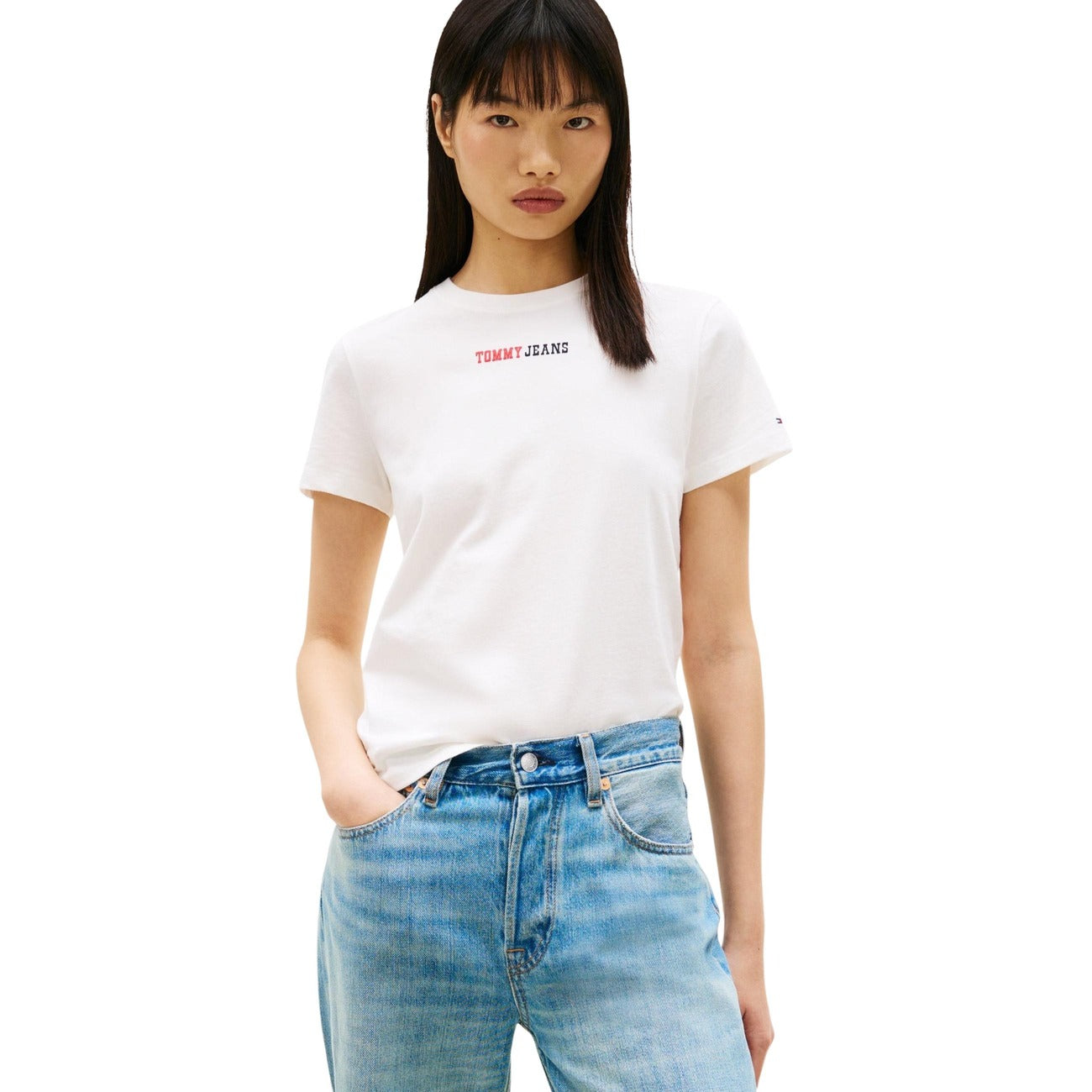 Tommy Hilfiger Jeans T-Shirt Damen Beige