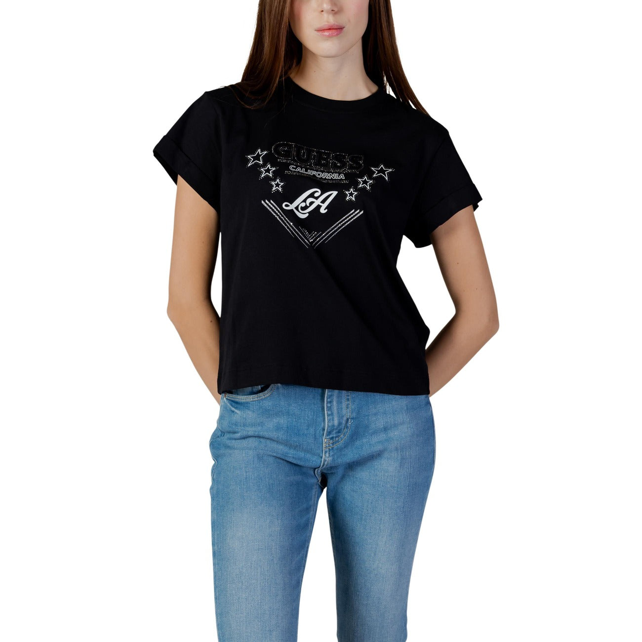 Guess T-Shirt Damen Schwarz #2467858