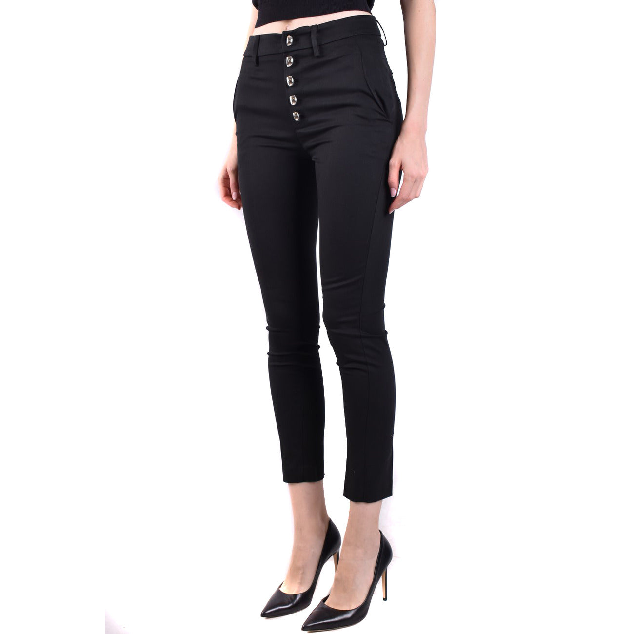 Dondup Broek Dames Zwart #2429846