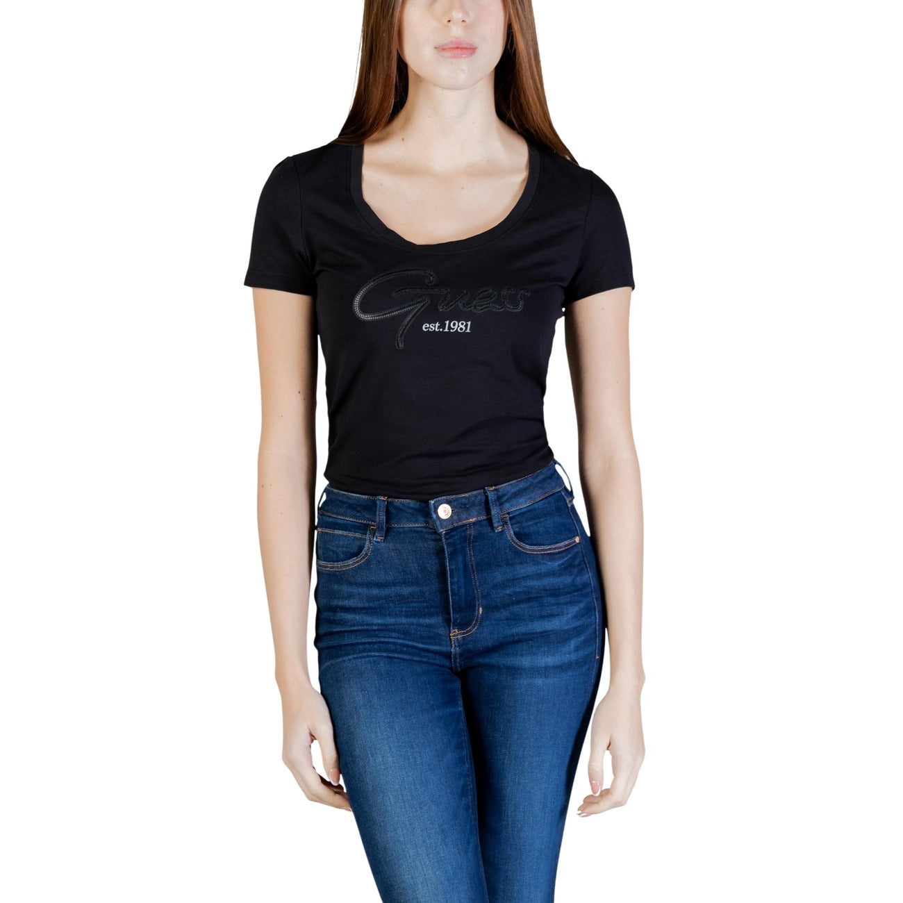 Guess T-Shirt Damen Schwarz #2452433