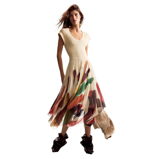 Desigual Kleid Damen Beige #2453208