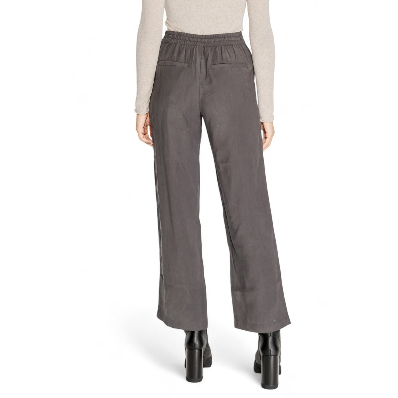Jacqueline De Yong Broek Dames Grijs #2463824