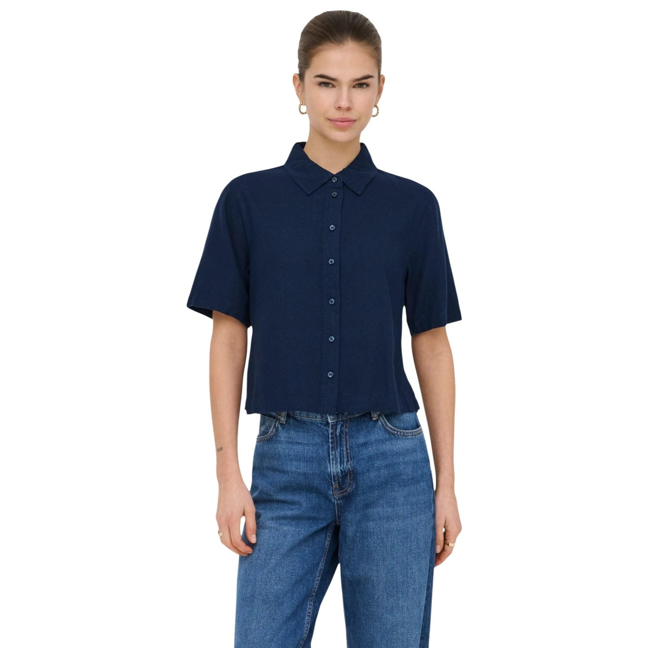 Only Shirt Damen Blau Blau