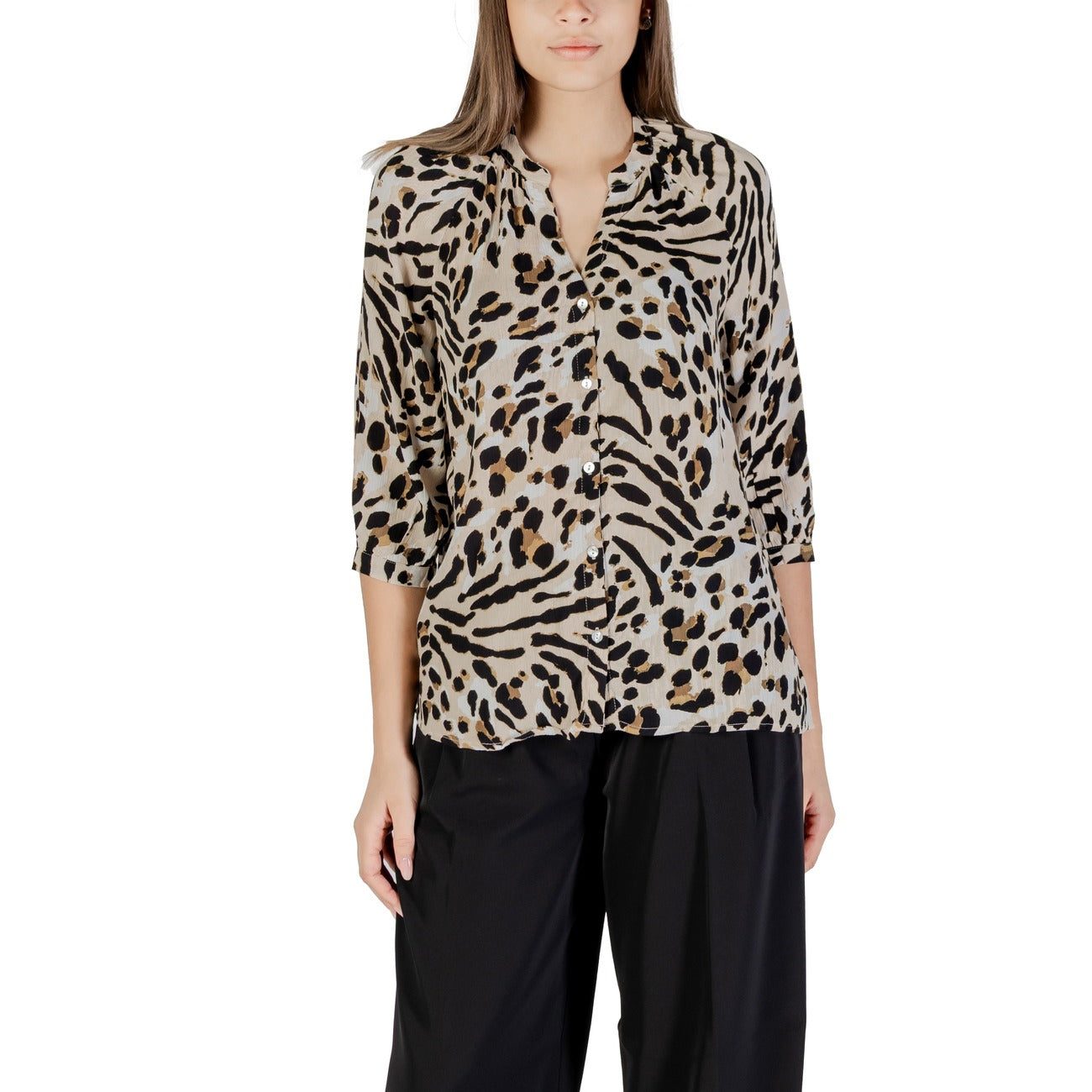 Ichi Shirt Damen Beige