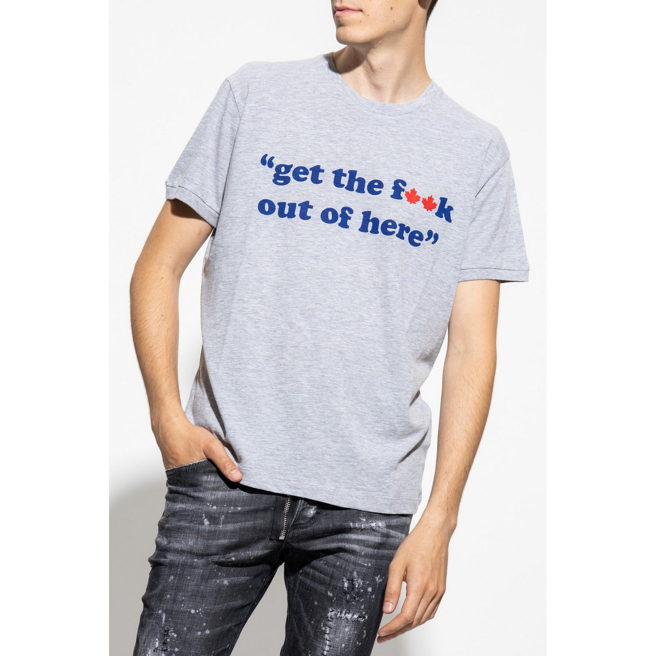 Dsquared T-shirt Heren Grijs #2424468