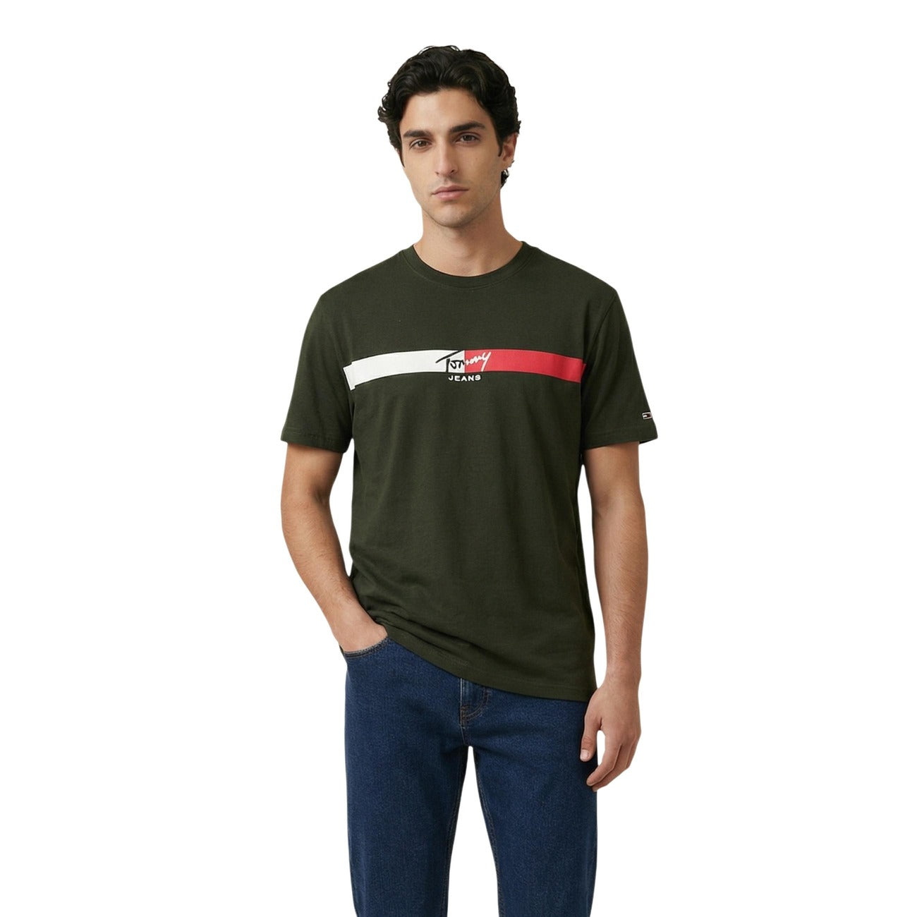 Tommy Hilfiger Jeans T-Shirt Herren Türkis #2458307