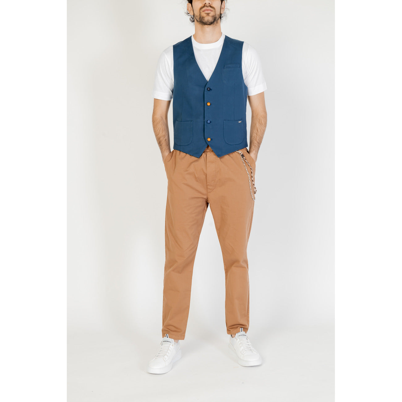 Gianni Lupo Gilet Heren Blauw