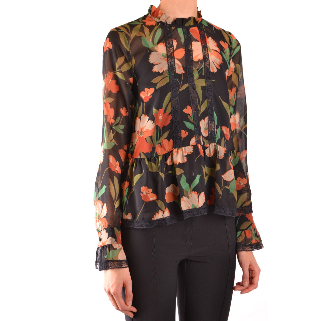 Twinset Bluse Damen Schwarz