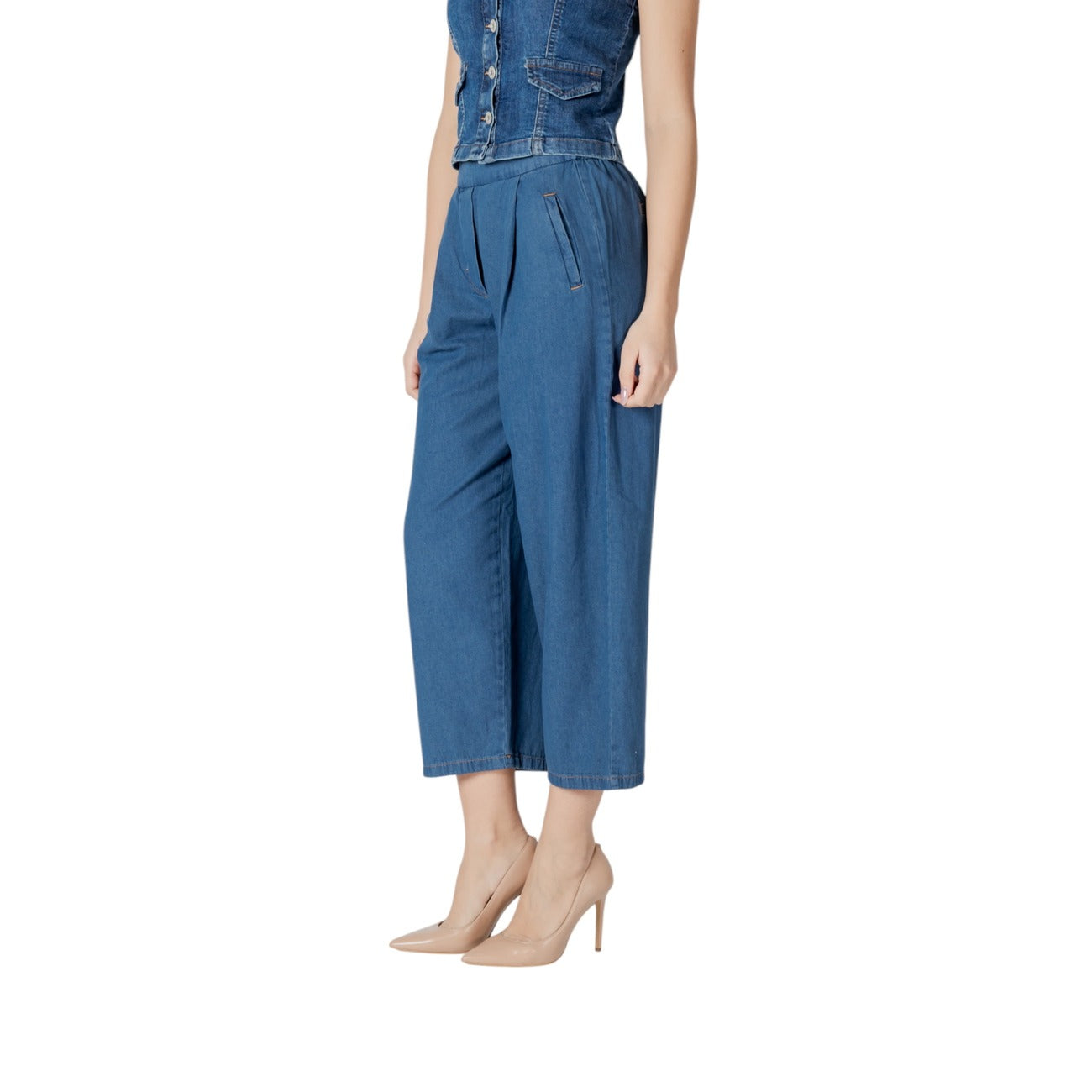 Ichi Jeans Damen Hellblau