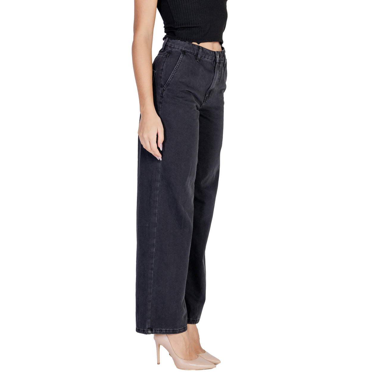 Jacqueline De Yong Jeans Damen Schwarz
