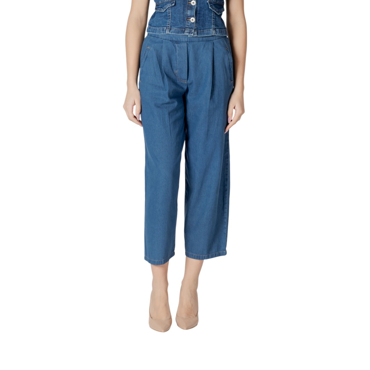 Ichi Jeans Damen Hellblau