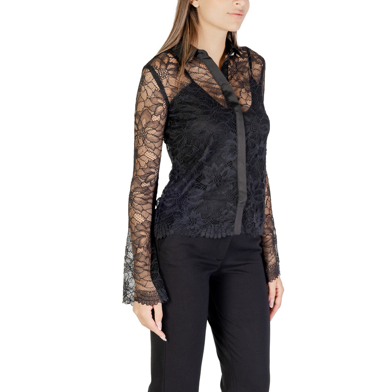 Guess Shirt Damen Schwarz