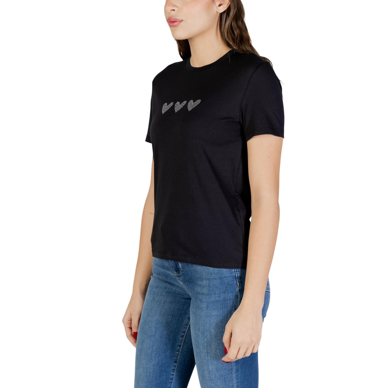 Only T-Shirt Damen Schwarz #2450619