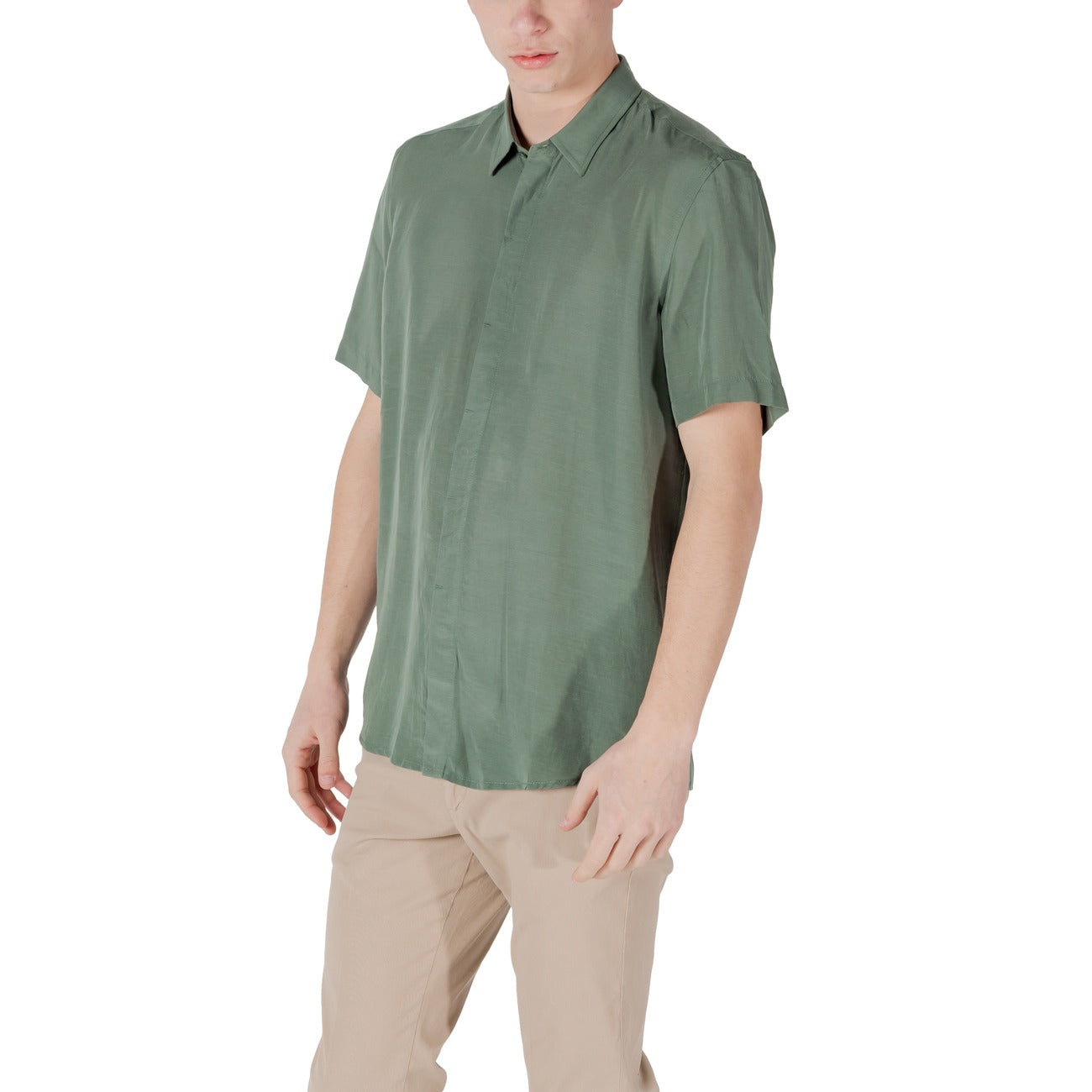Antony Morato Shirt Heren Groen #2464253