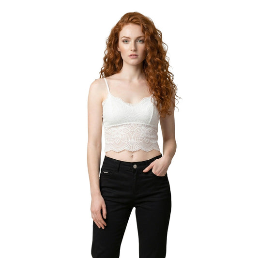 Morgan De Toi Top Damen Weiß