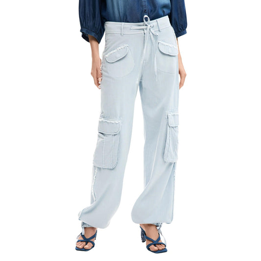 Desigual Hose Damen Hellblau