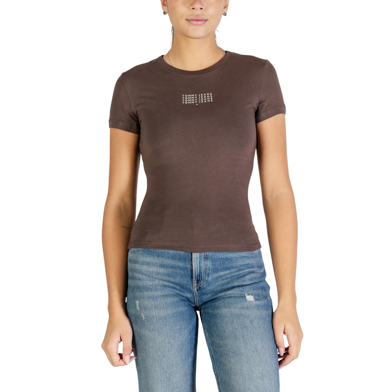 Tommy Hilfiger Jeans T-shirt Dames Blauw #2447918