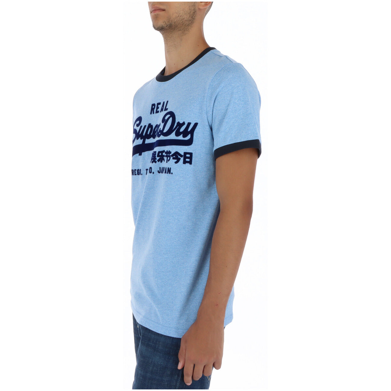 Superdry T-shirt Heren Lichtblauw