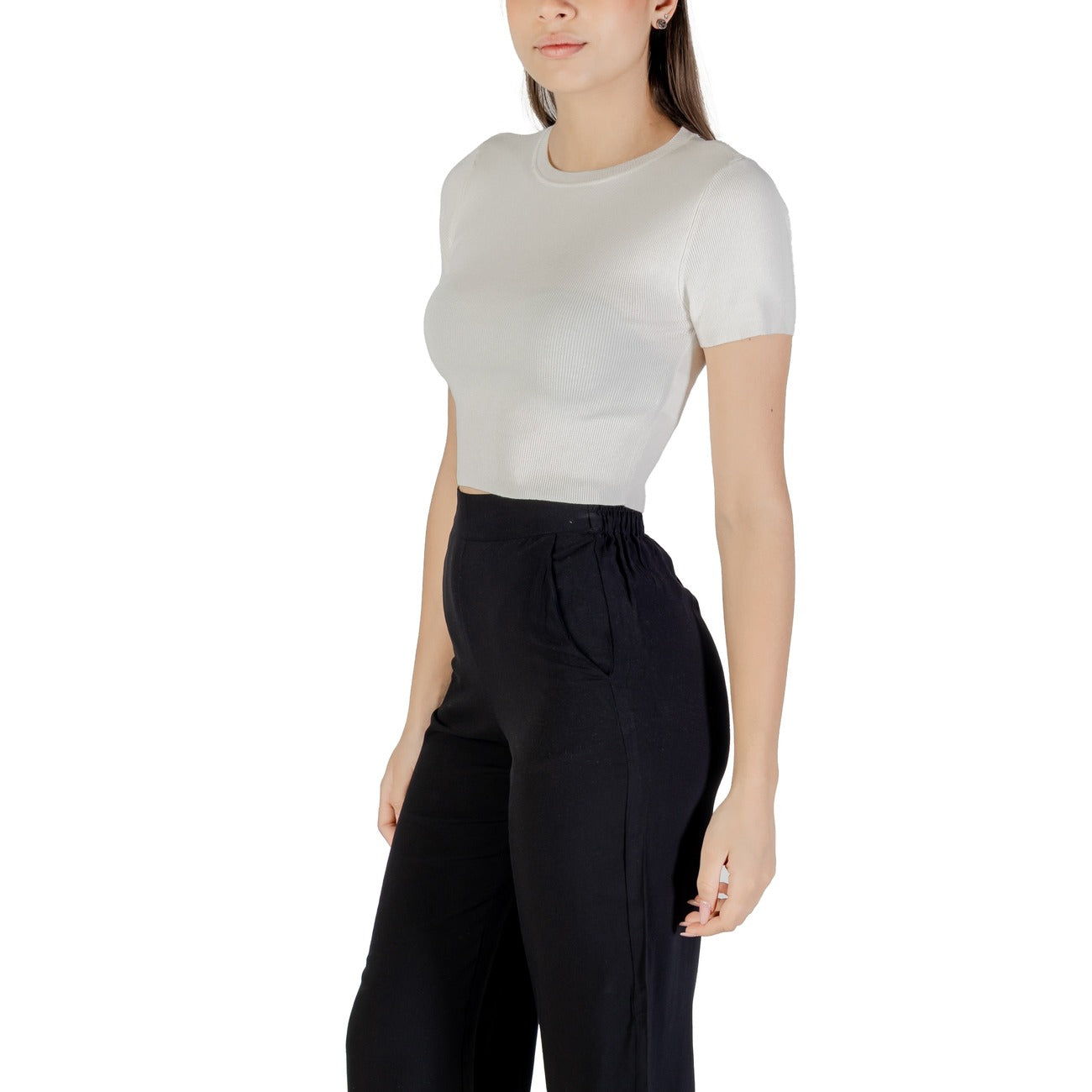 Jacqueline De Yong T-shirt Dames Wit