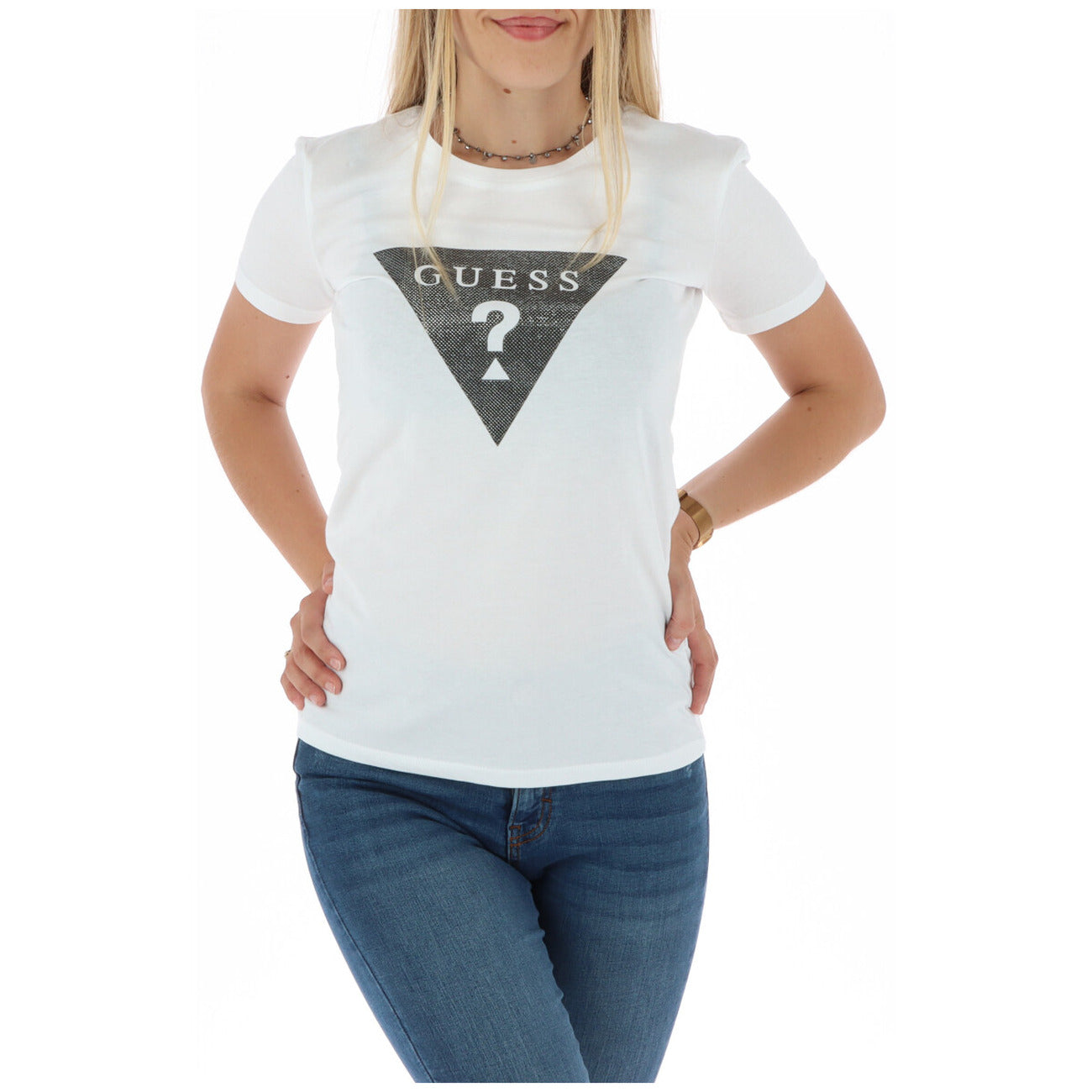 Guess T-Shirt Damen Weiß #301100