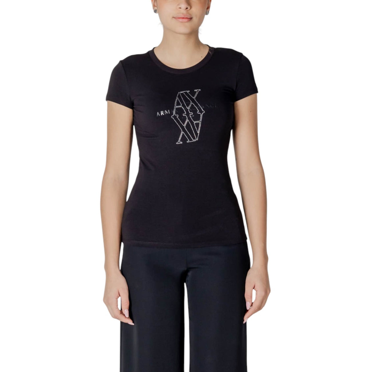 Armani Exchange T-Shirt Damen Schwarz #2412646