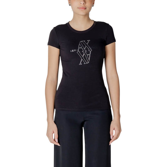 Armani Exchange T-shirt Dames Zwart #2412646