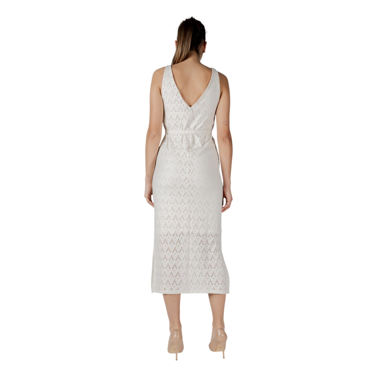 Vila Clothes Jurk Dames Beige