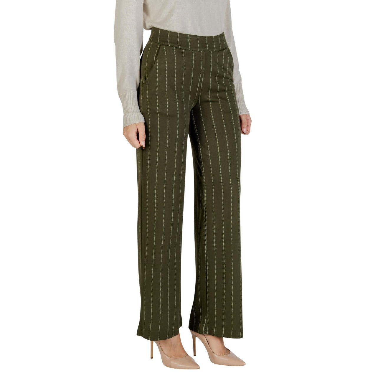 Ichi Trousers Women Green