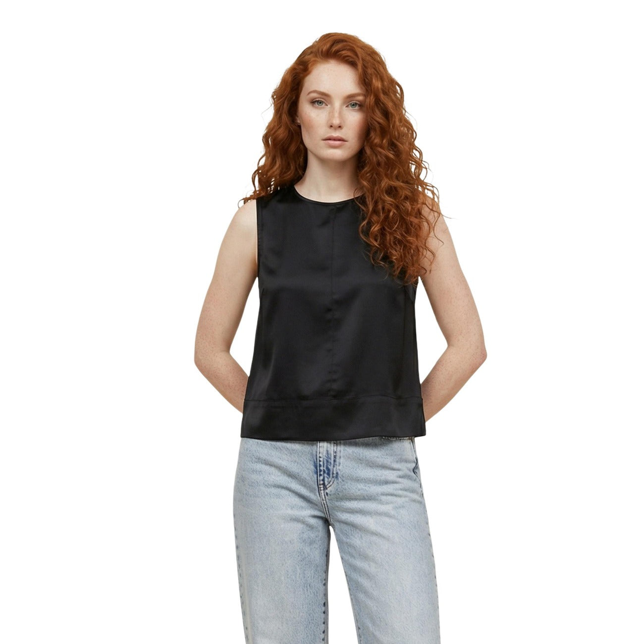 Only Bluse Damen Schwarz