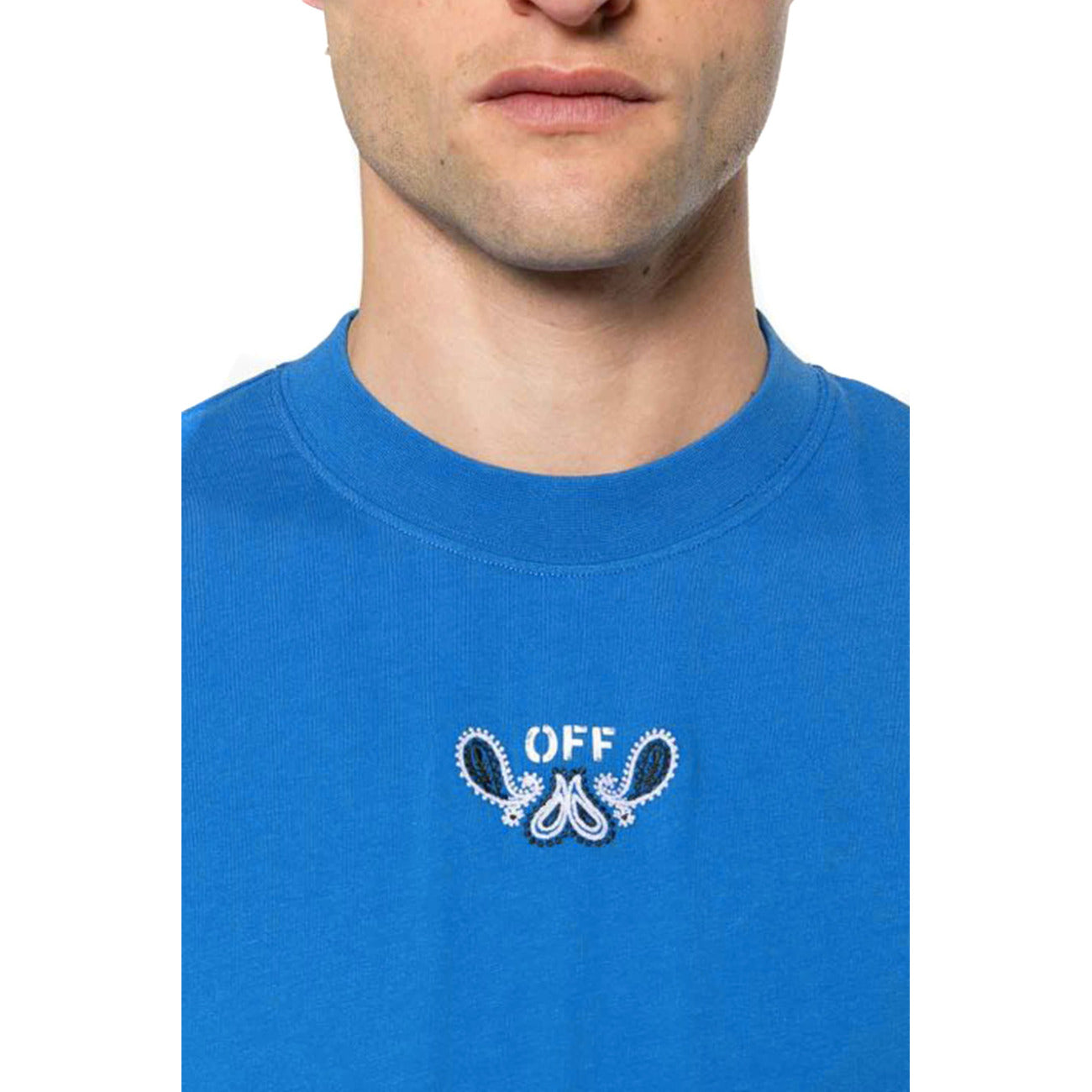 Off-white T-shirt Heren Lichtblauw