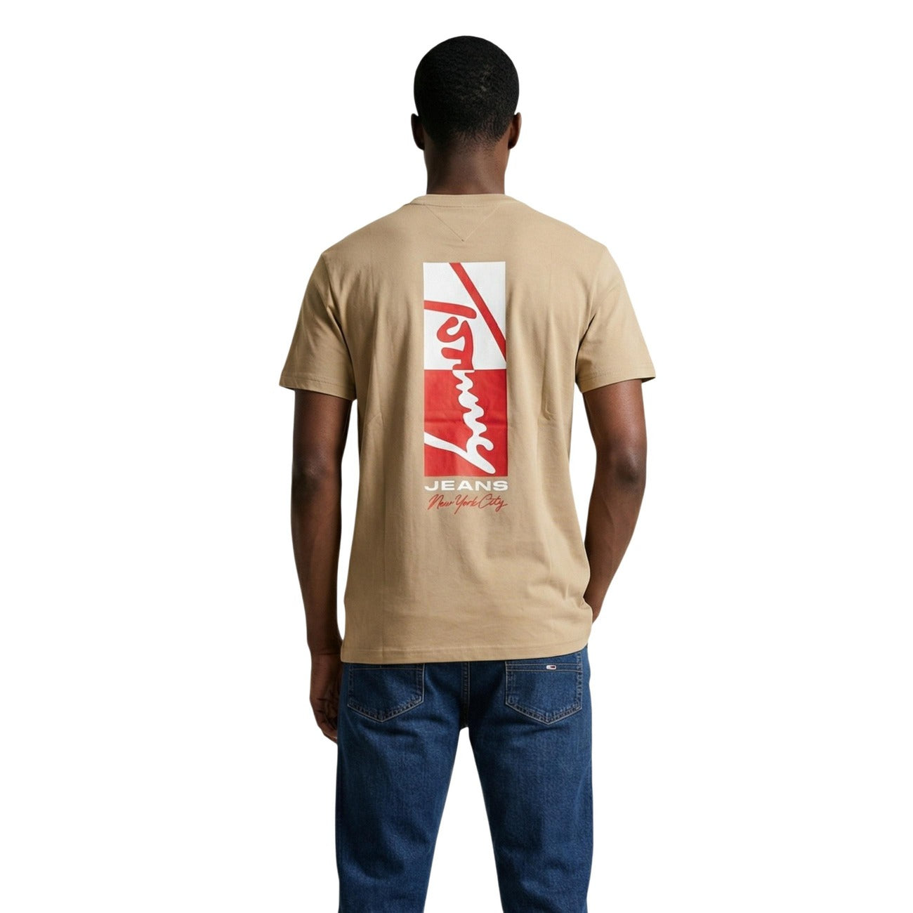 Tommy Hilfiger Jeans T-Shirt Herren Beige #2457658