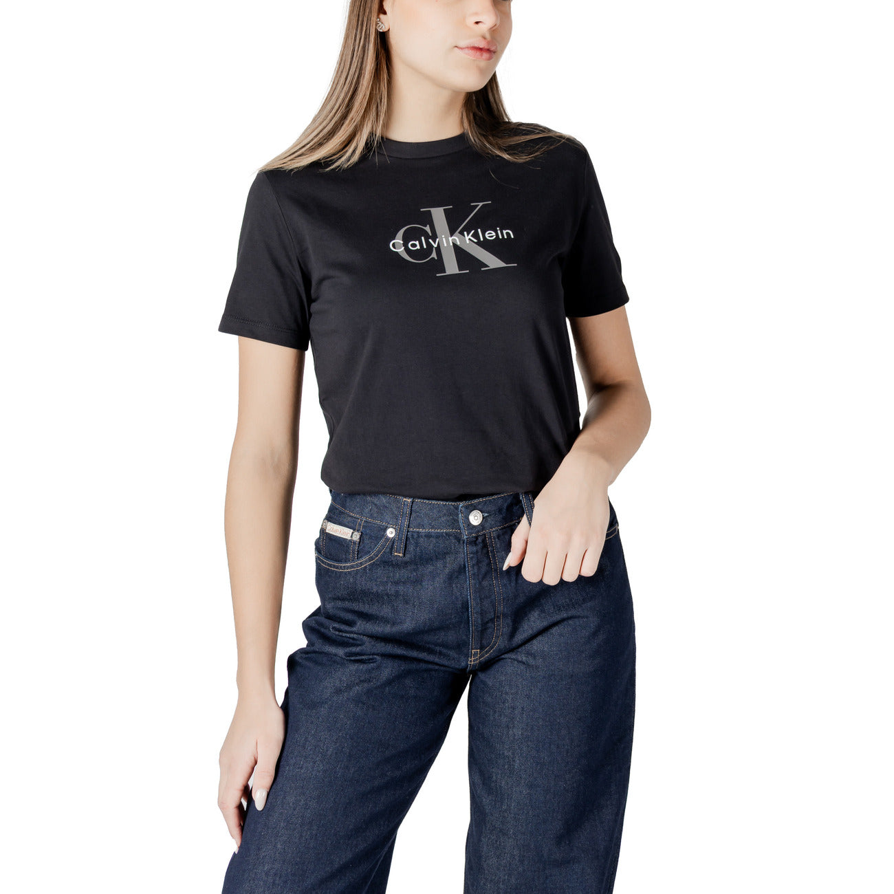 Calvin Klein Jeans T-shirt Dames Zwart #2415809